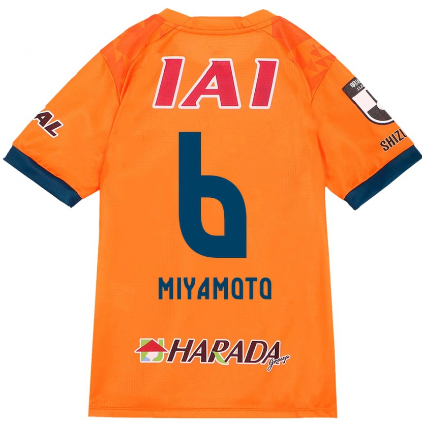 Danxen Kinder Kota Miyamoto #6 Orange Rot Heimtrikot Trikot 2025/26 T-Shirt
