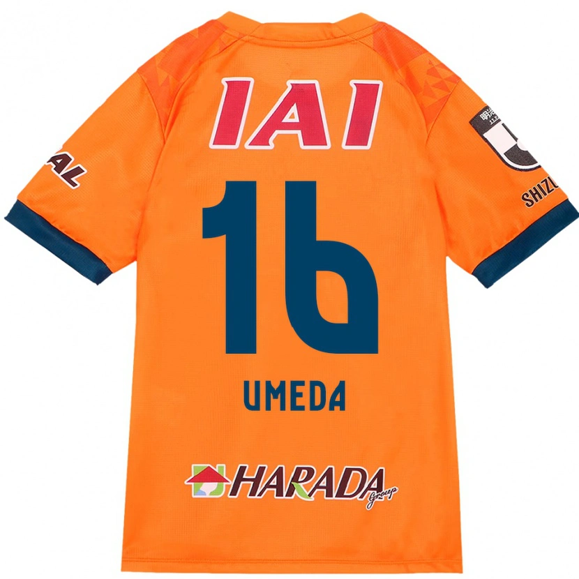 Danxen Kinder Togo Umeda #16 Orange Rot Heimtrikot Trikot 2025/26 T-Shirt