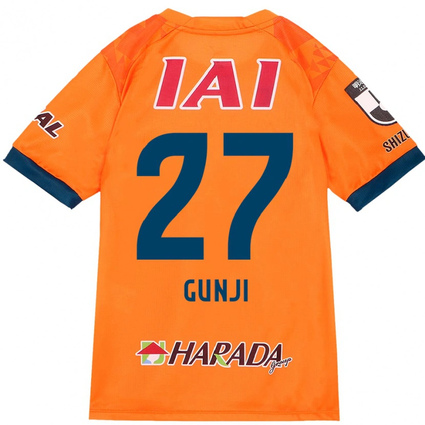 Danxen Kinder Riku Gunji #27 Orange Rot Heimtrikot Trikot 2025/26 T-Shirt