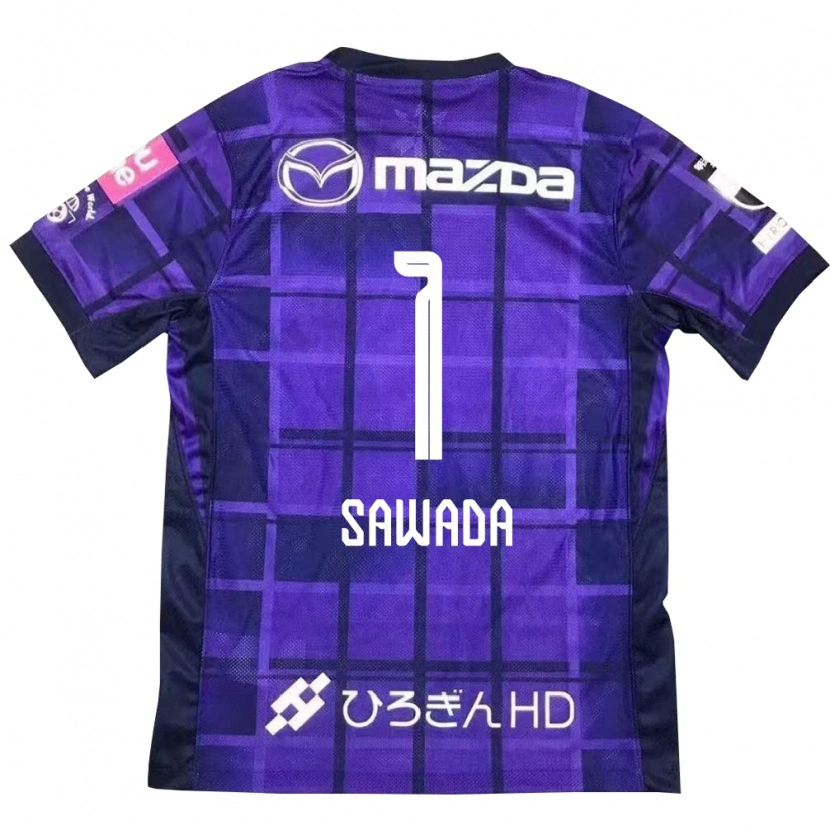 Danxen Kinder Shunsuke Sawada #1 Lila Orange Heimtrikot Trikot 2025/26 T-Shirt