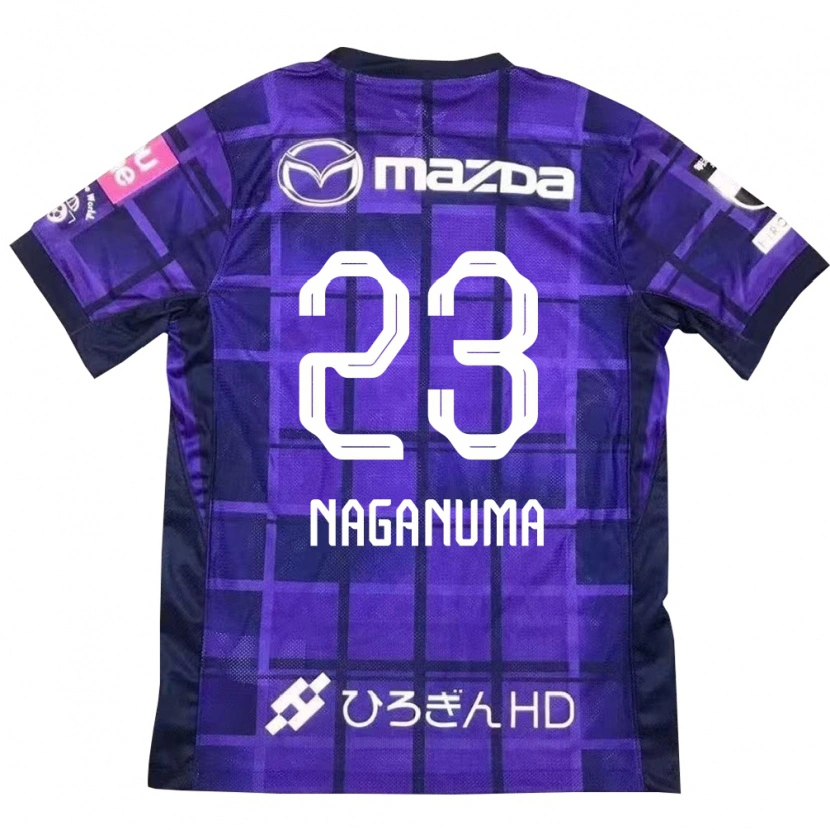 Danxen Kinder Seimei Naganuma #23 Lila Orange Heimtrikot Trikot 2025/26 T-Shirt