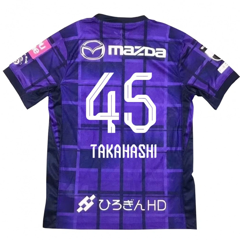 Danxen Kinder Narumi Takahashi #45 Lila Orange Heimtrikot Trikot 2025/26 T-Shirt