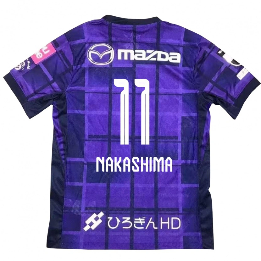 Danxen Kinder Yoshino Nakashima #11 Lila Orange Heimtrikot Trikot 2025/26 T-Shirt