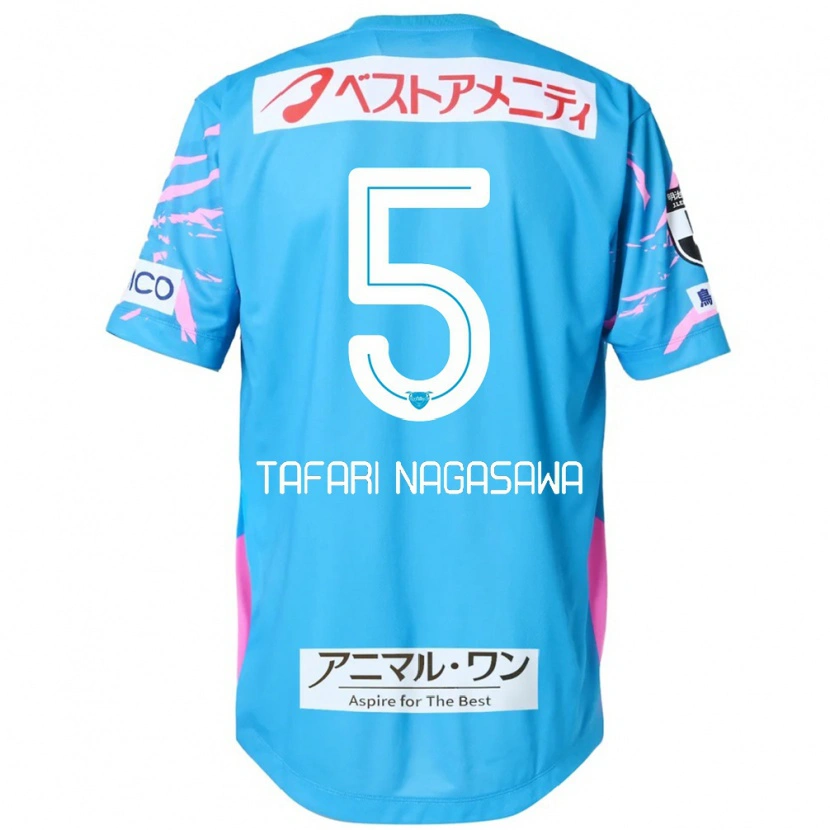 Danxen Kinder Shiva Tafari Nagasawa #5 Blau Rosa Heimtrikot Trikot 2025/26 T-Shirt