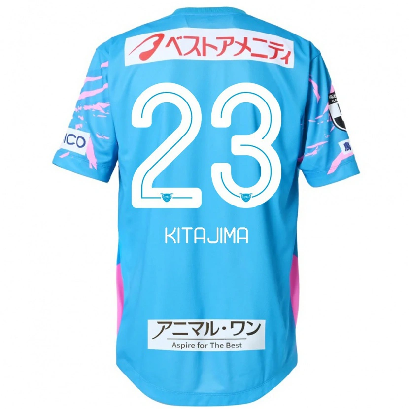 Danxen Kinder Fumiya Kitajima #23 Blau Rosa Heimtrikot Trikot 2025/26 T-Shirt