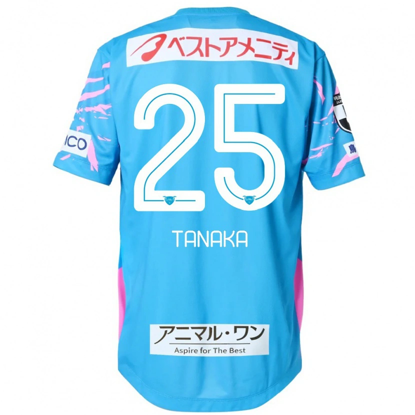 Danxen Kinder Yuto Tanaka #25 Blau Rosa Heimtrikot Trikot 2025/26 T-Shirt
