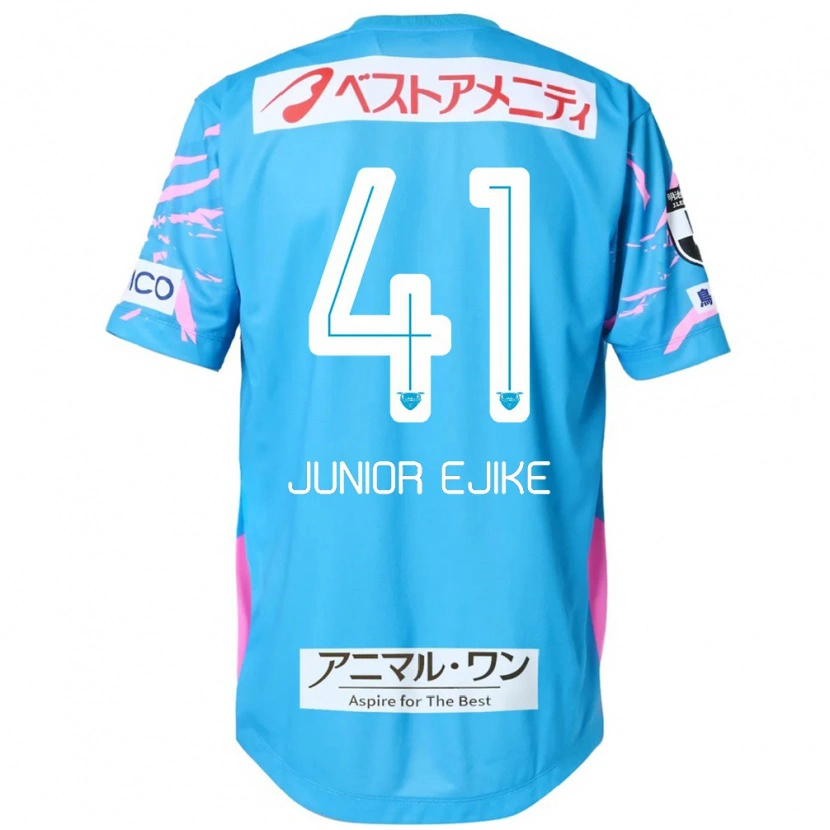 Danxen Kinder Ibuki Vincent Junior Ejike #41 Blau Rosa Heimtrikot Trikot 2025/26 T-Shirt