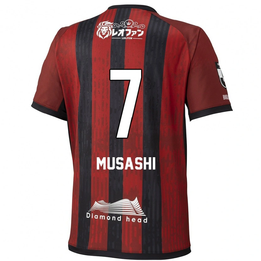 Danxen Kinder Musashi Suzuki #7 Rot Schwarz Heimtrikot Trikot 2025/26 T-Shirt