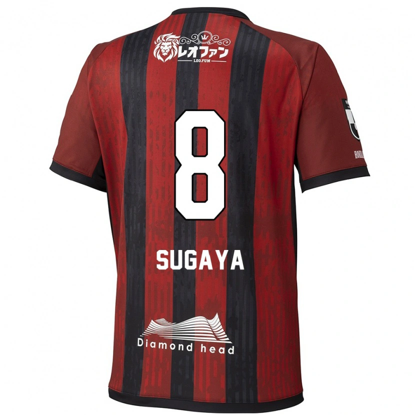 Danxen Kinder Shuto Sugaya #8 Rot Schwarz Heimtrikot Trikot 2025/26 T-Shirt