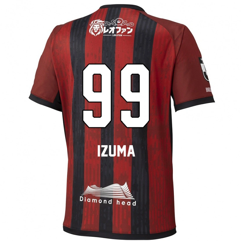 Danxen Kinder Shido Izuma #99 Rot Schwarz Heimtrikot Trikot 2025/26 T-Shirt