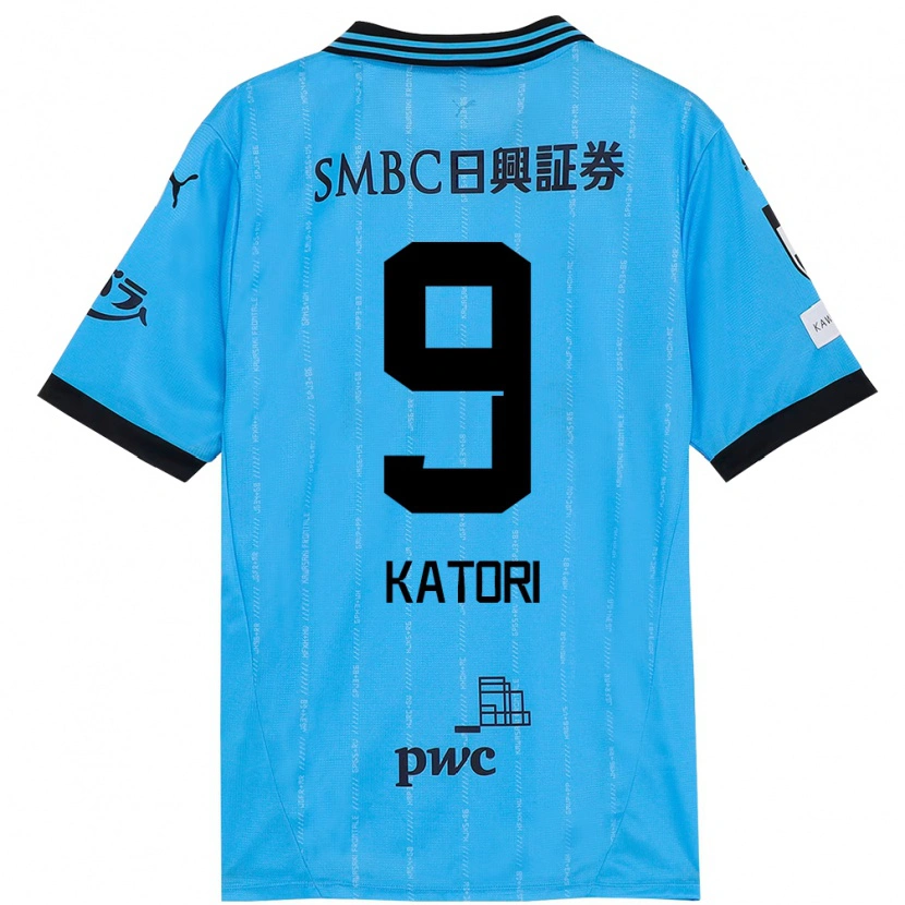 Danxen Kinder Takeshi Katori #9 Himmelblau Schwarz Heimtrikot Trikot 2025/26 T-Shirt