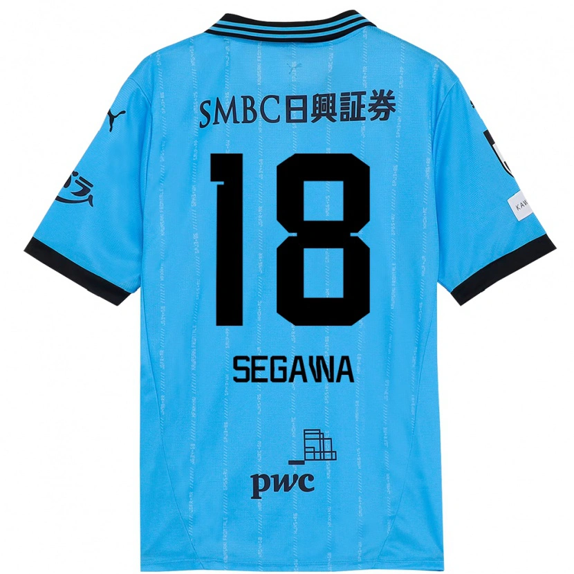 Danxen Kinder Yusuke Segawa #18 Himmelblau Schwarz Heimtrikot Trikot 2025/26 T-Shirt