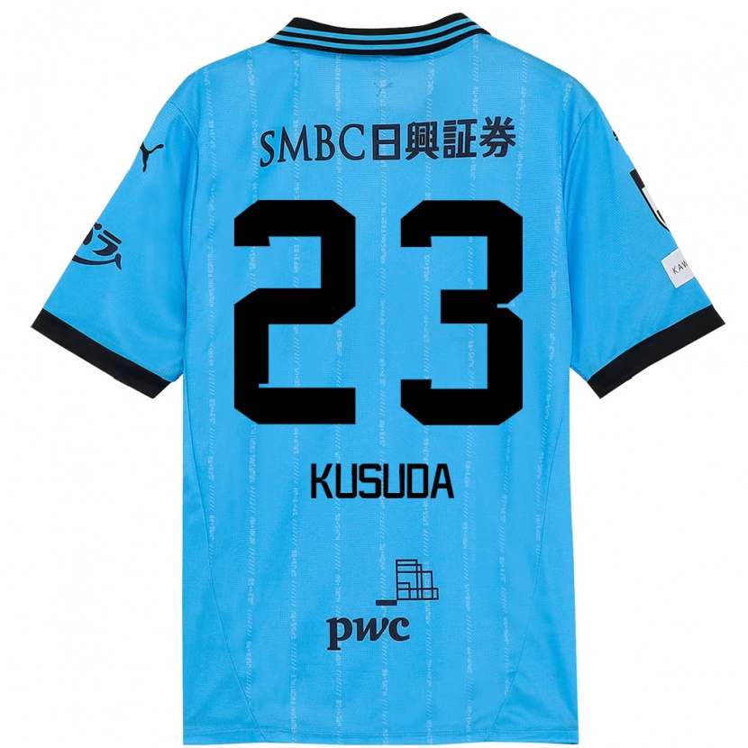 Danxen Kinder Haruki Kusuda #23 Himmelblau Schwarz Heimtrikot Trikot 2025/26 T-Shirt