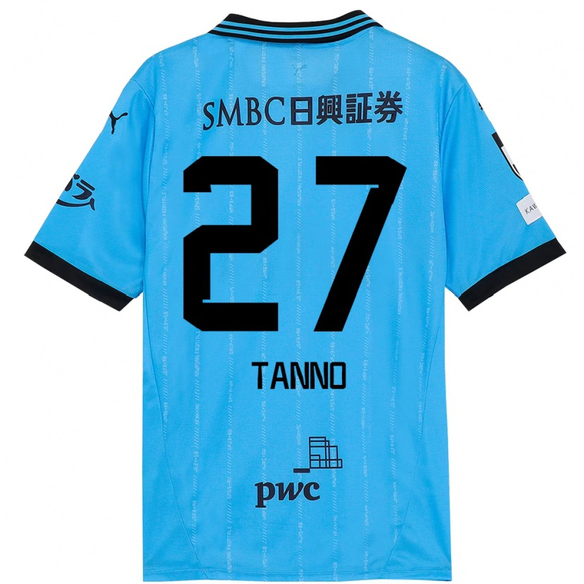 Danxen Kinder Kenta Tanno #27 Himmelblau Schwarz Heimtrikot Trikot 2025/26 T-Shirt