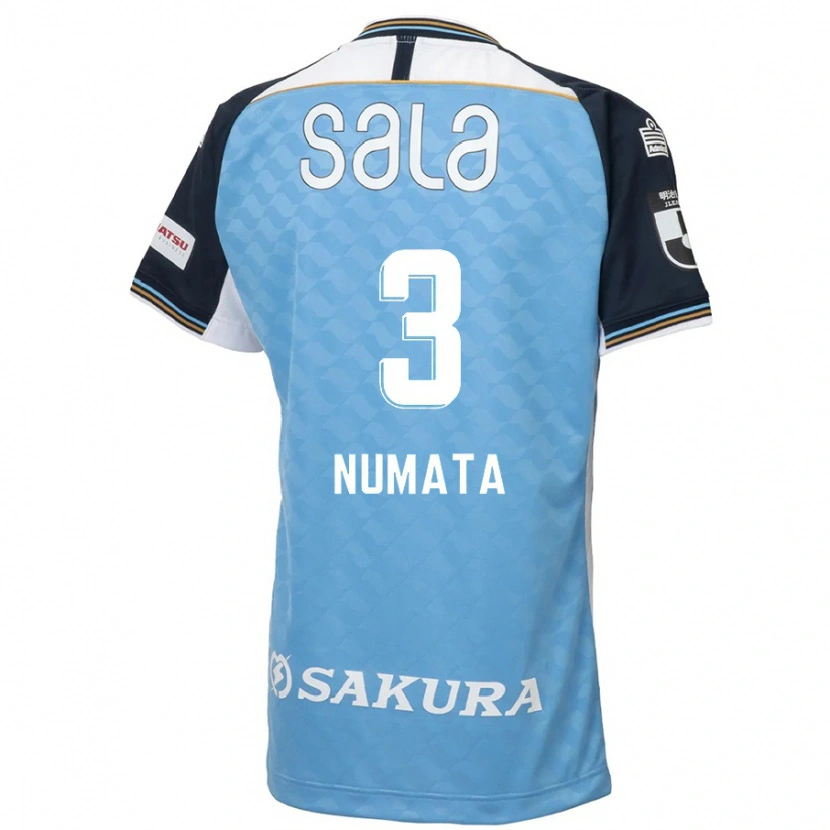 Danxen Kinder Taiki Numata #3 Himmelblau Schwarz Heimtrikot Trikot 2025/26 T-Shirt