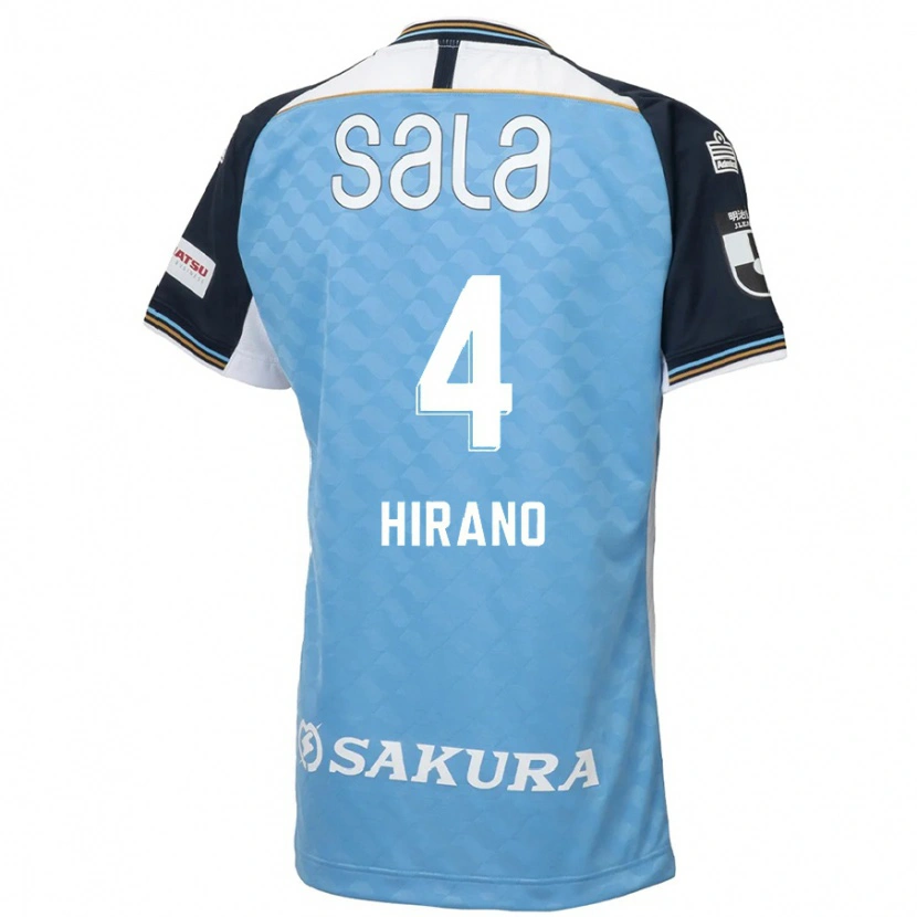 Danxen Kinder Rion Hirano #4 Himmelblau Schwarz Heimtrikot Trikot 2025/26 T-Shirt