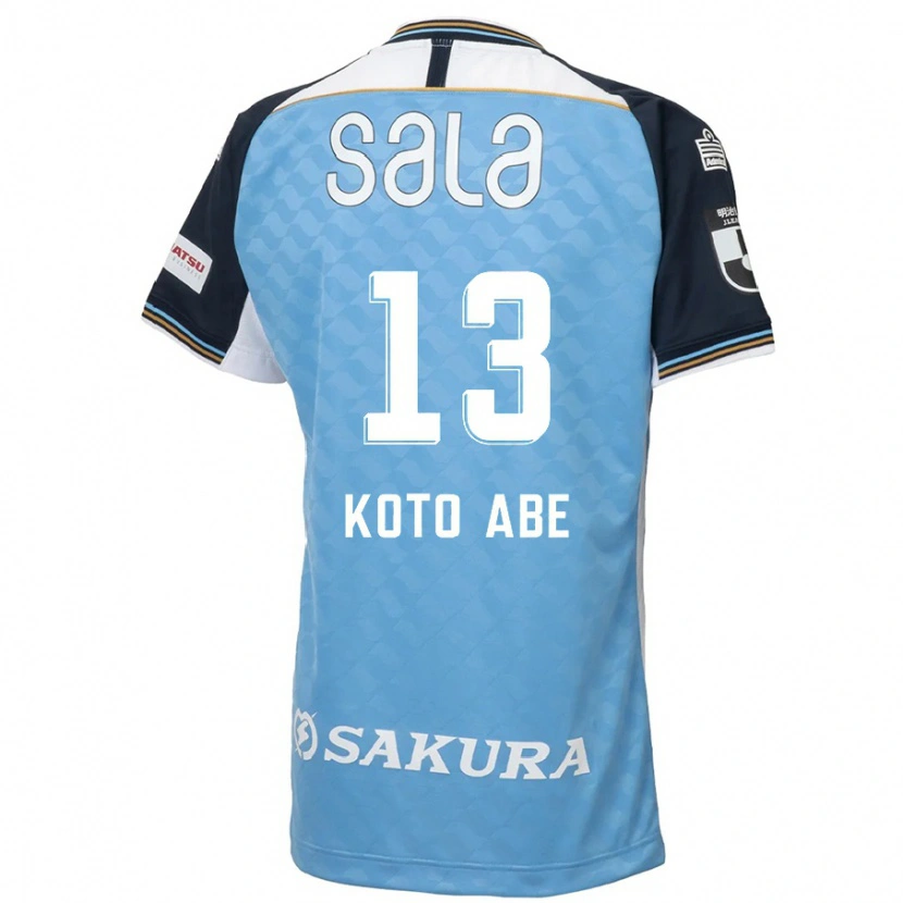 Danxen Kinder Koto Abe #13 Himmelblau Schwarz Heimtrikot Trikot 2025/26 T-Shirt
