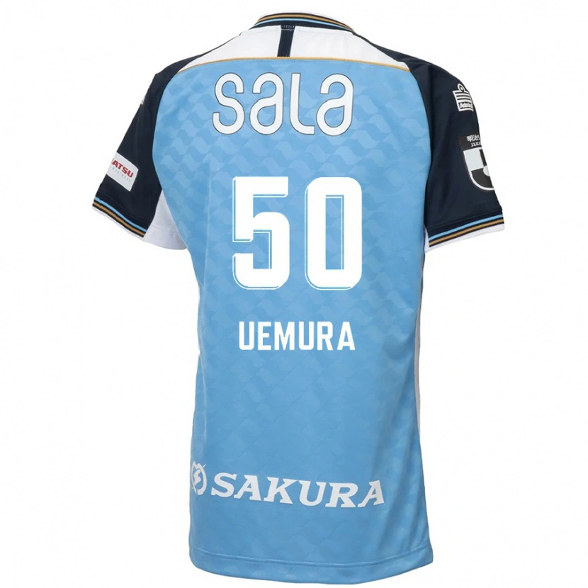 Danxen Kinder Hiroto Uemura #50 Himmelblau Schwarz Heimtrikot Trikot 2025/26 T-Shirt