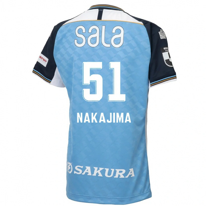 Danxen Kinder Keitaro Nakajima #51 Himmelblau Schwarz Heimtrikot Trikot 2025/26 T-Shirt