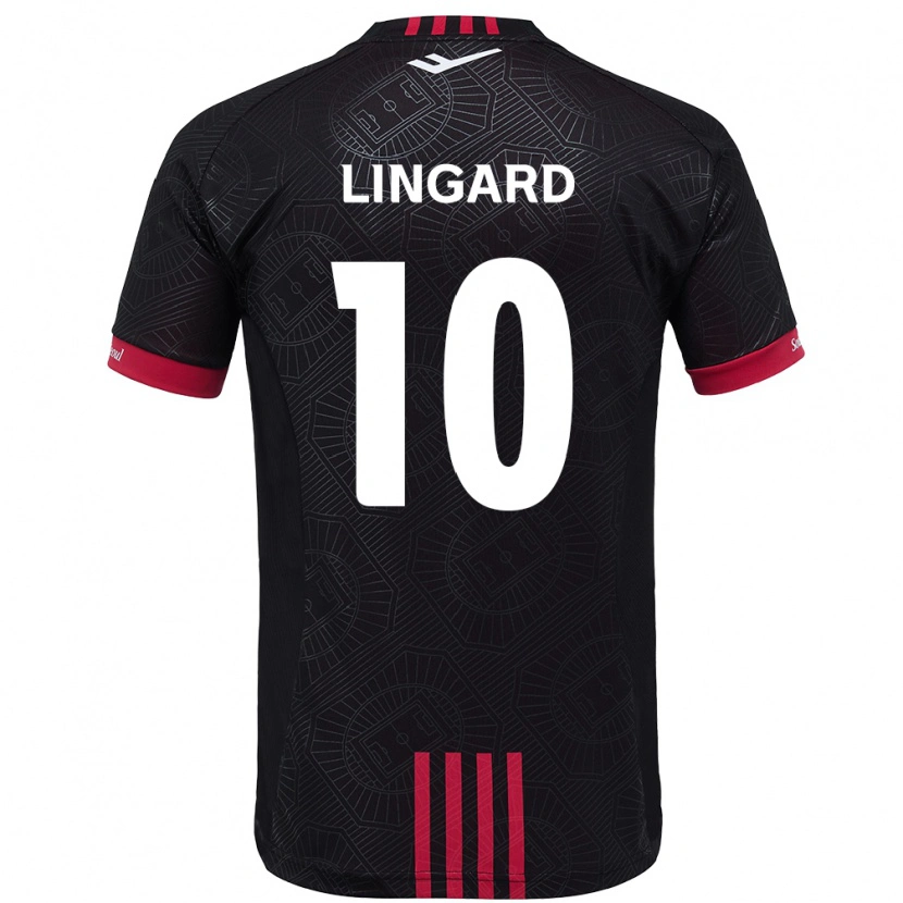 Danxen Kinder Jesse Lingard #10 Schwarz Rot Heimtrikot Trikot 2025/26 T-Shirt