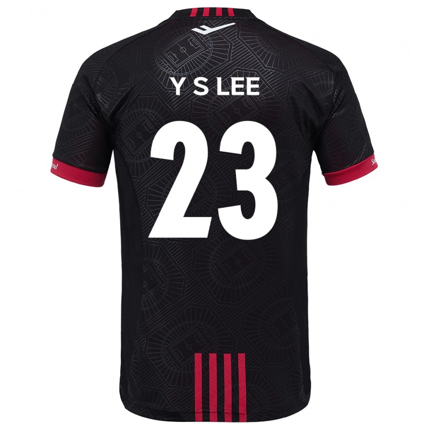 Danxen Kinder Si-Young Lee #23 Schwarz Rot Heimtrikot Trikot 2025/26 T-Shirt