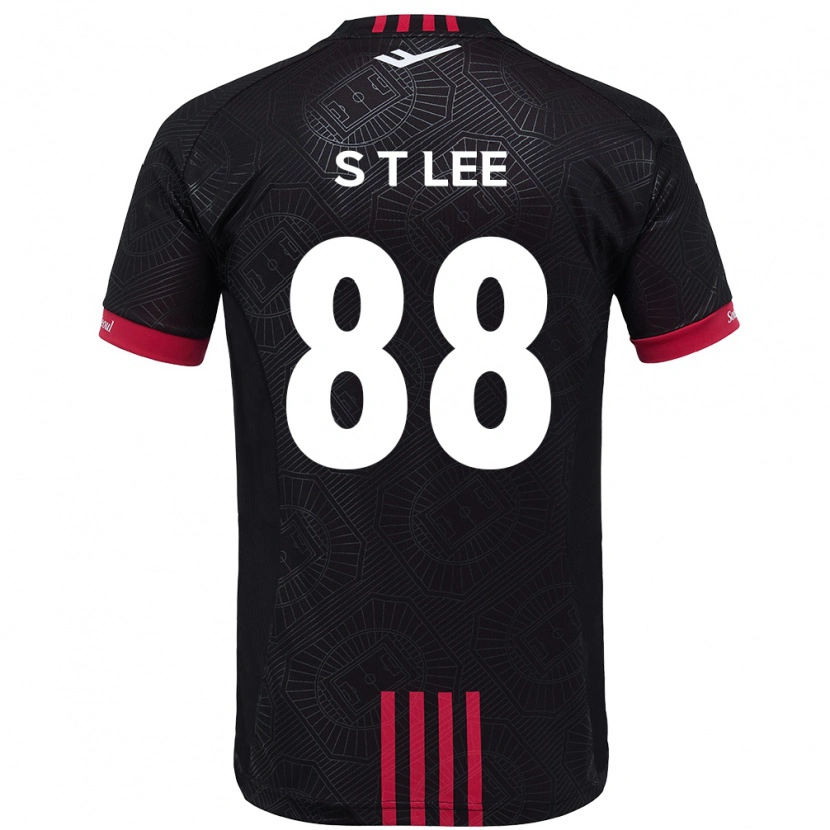 Danxen Kinder Tae-Seok Lee #88 Schwarz Rot Heimtrikot Trikot 2025/26 T-Shirt
