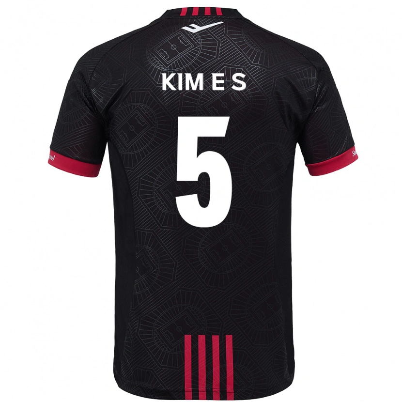 Danxen Kinder Kim Eun-Sol #5 Schwarz Rot Heimtrikot Trikot 2025/26 T-Shirt