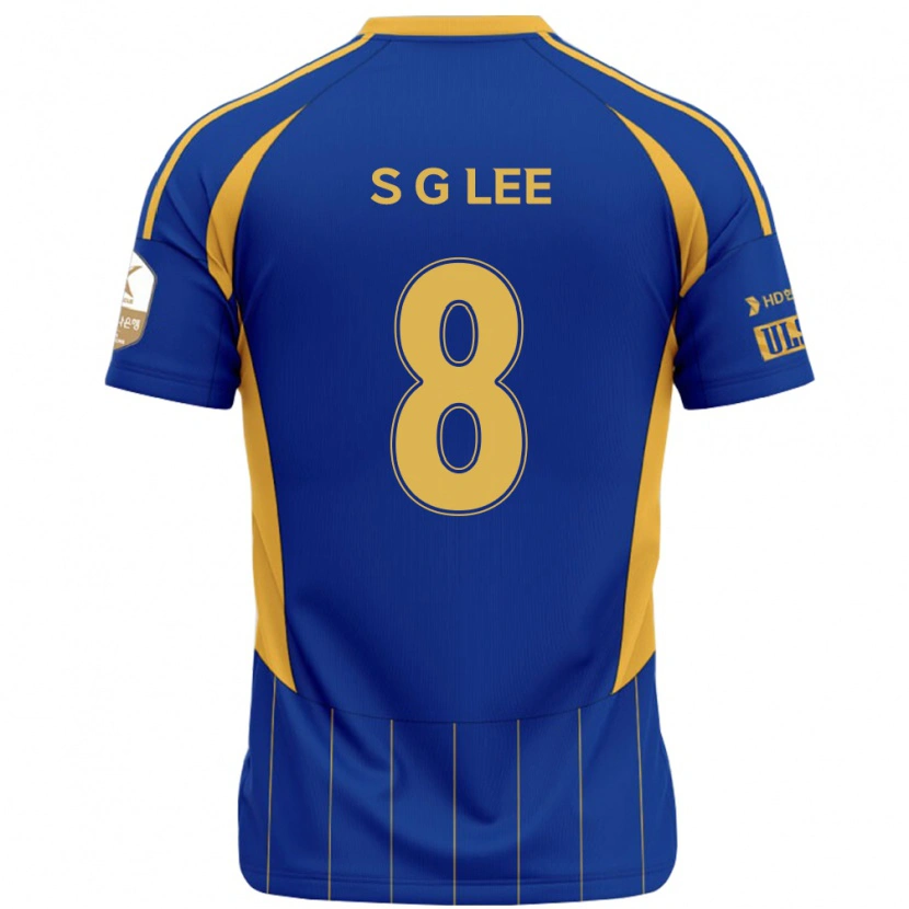 Danxen Kinder Gyu-Sung Lee #8 Königsblau Gelb Heimtrikot Trikot 2025/26 T-Shirt
