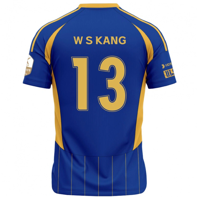 Danxen Kinder Sang-Woo Kang #13 Königsblau Gelb Heimtrikot Trikot 2025/26 T-Shirt