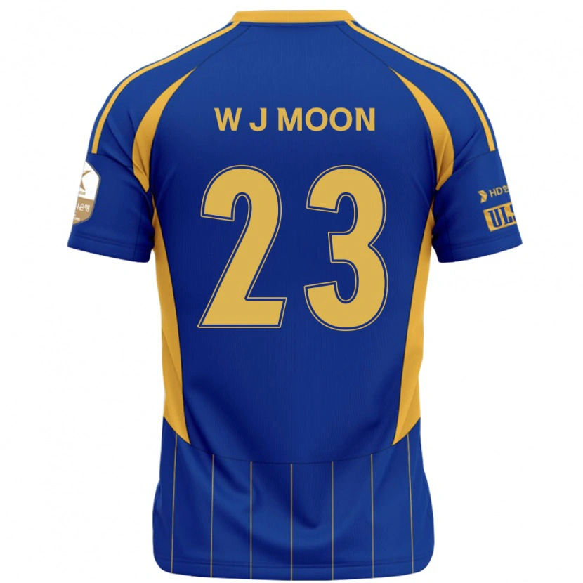 Danxen Kinder Ji-Won Moon #23 Königsblau Gelb Heimtrikot Trikot 2025/26 T-Shirt