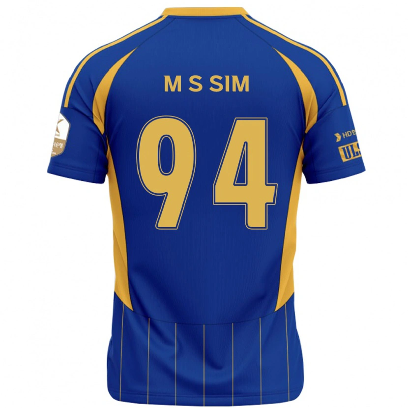 Danxen Kinder Sang-Min Sim #94 Königsblau Gelb Heimtrikot Trikot 2025/26 T-Shirt