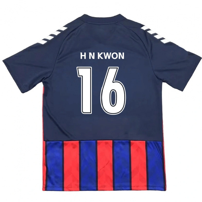Danxen Kinder Nam-Hoon Kwon #16 Königsblau Rot Heimtrikot Trikot 2025/26 T-Shirt