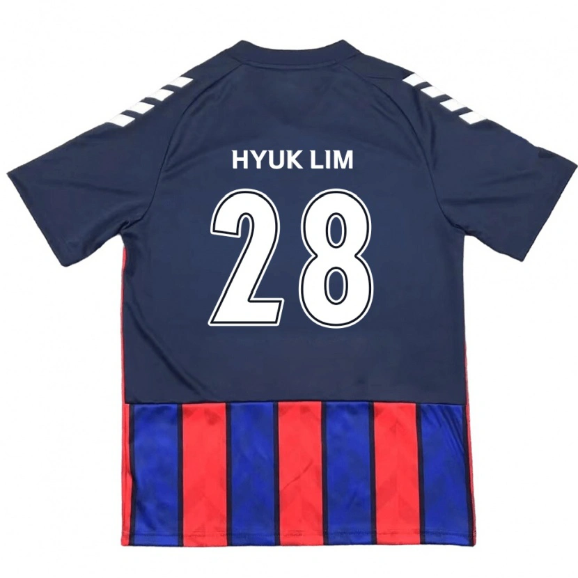 Danxen Kinder Hyuk Lim #28 Königsblau Rot Heimtrikot Trikot 2025/26 T-Shirt