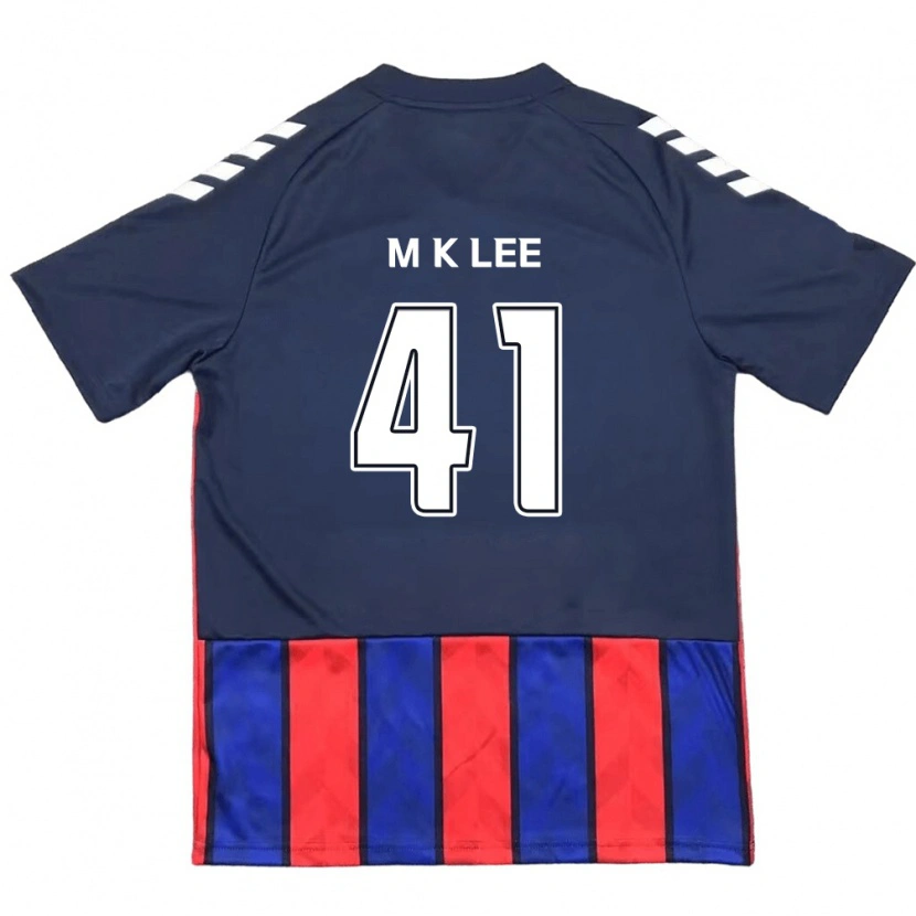 Danxen Kinder Kyung-Min Lee #41 Königsblau Rot Heimtrikot Trikot 2025/26 T-Shirt