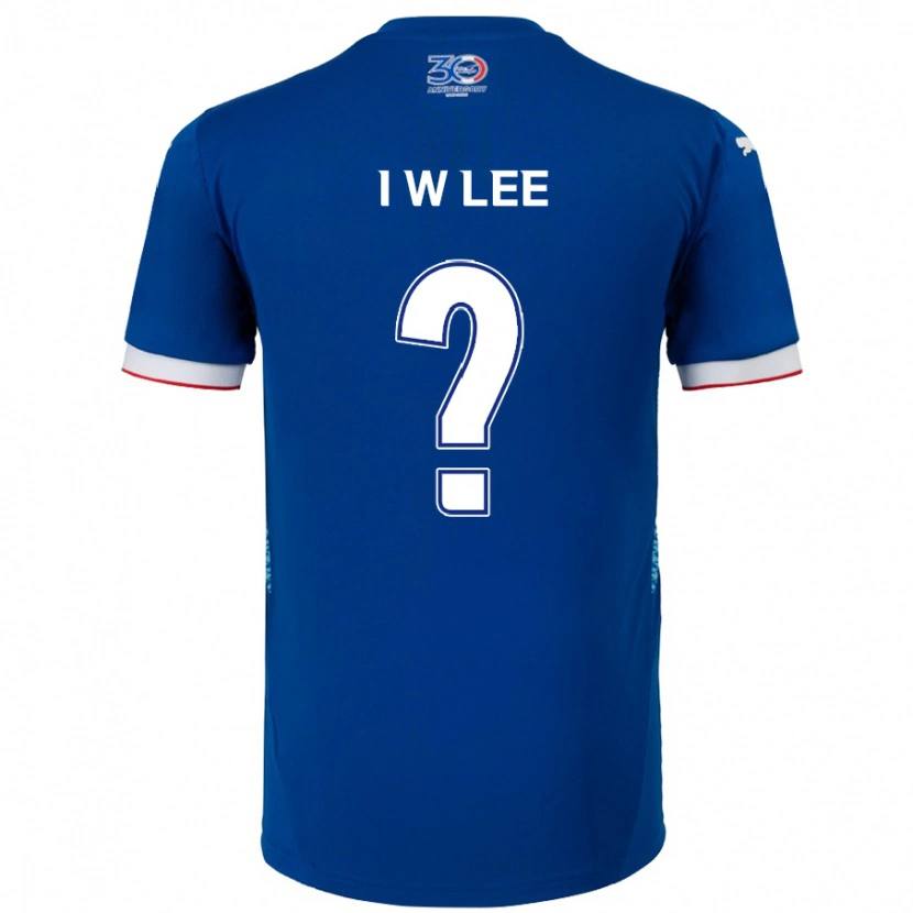 Danxen Kinder In-Woo Lee #0 Königsblau Weiß Heimtrikot Trikot 2025/26 T-Shirt