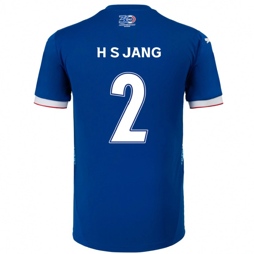 Danxen Kinder Seok-Hwan Jang #2 Königsblau Weiß Heimtrikot Trikot 2025/26 T-Shirt