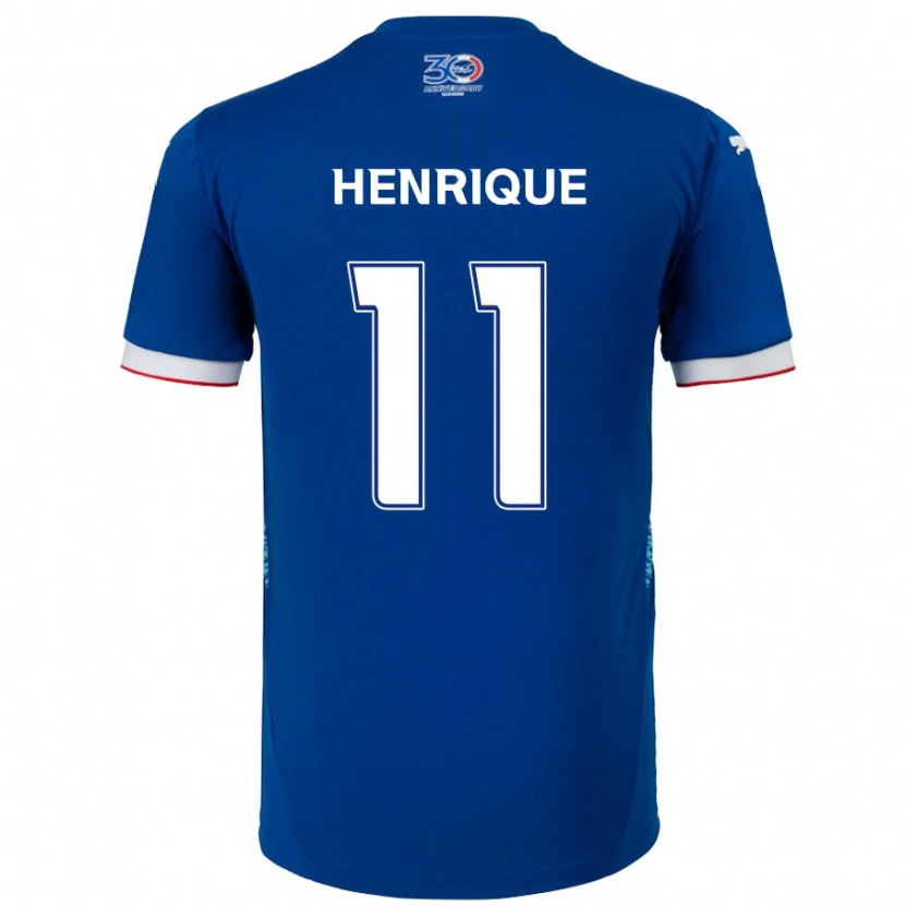 Danxen Kinder Paulo Henrique #11 Königsblau Weiß Heimtrikot Trikot 2025/26 T-Shirt