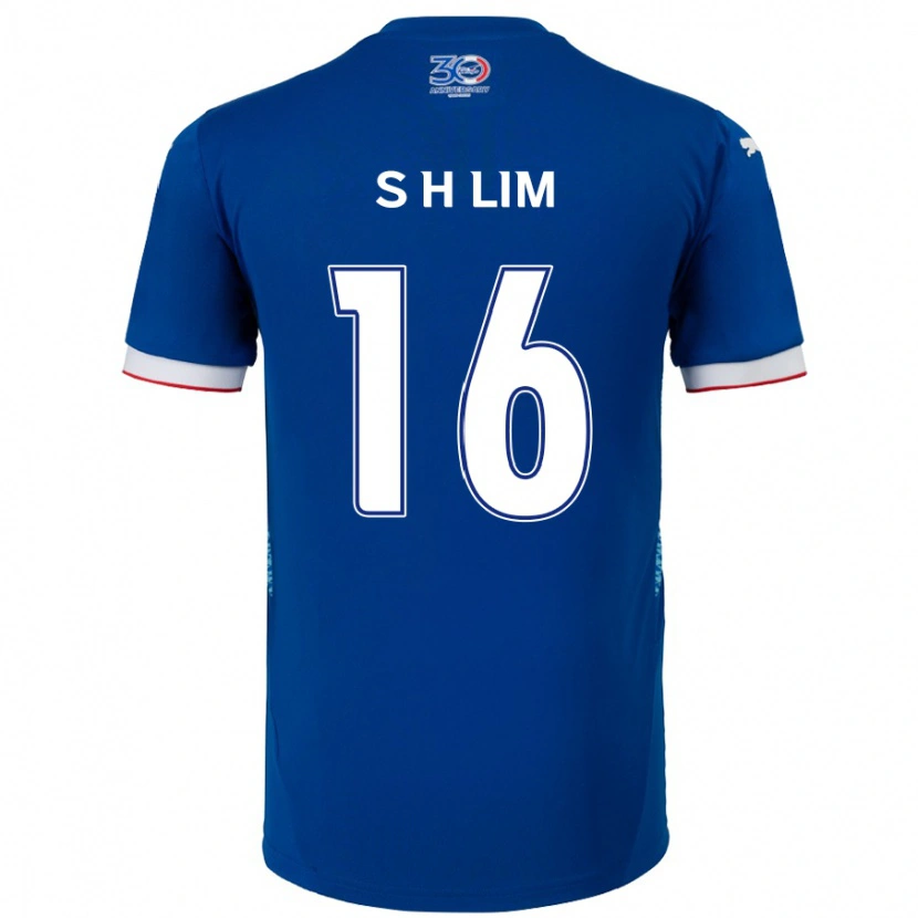Danxen Kinder Hyun-Sub Lim #16 Königsblau Weiß Heimtrikot Trikot 2025/26 T-Shirt