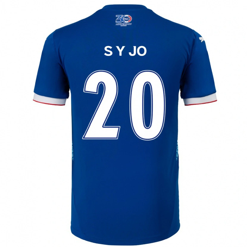 Danxen Kinder Yun-Seong Jo #20 Königsblau Weiß Heimtrikot Trikot 2025/26 T-Shirt