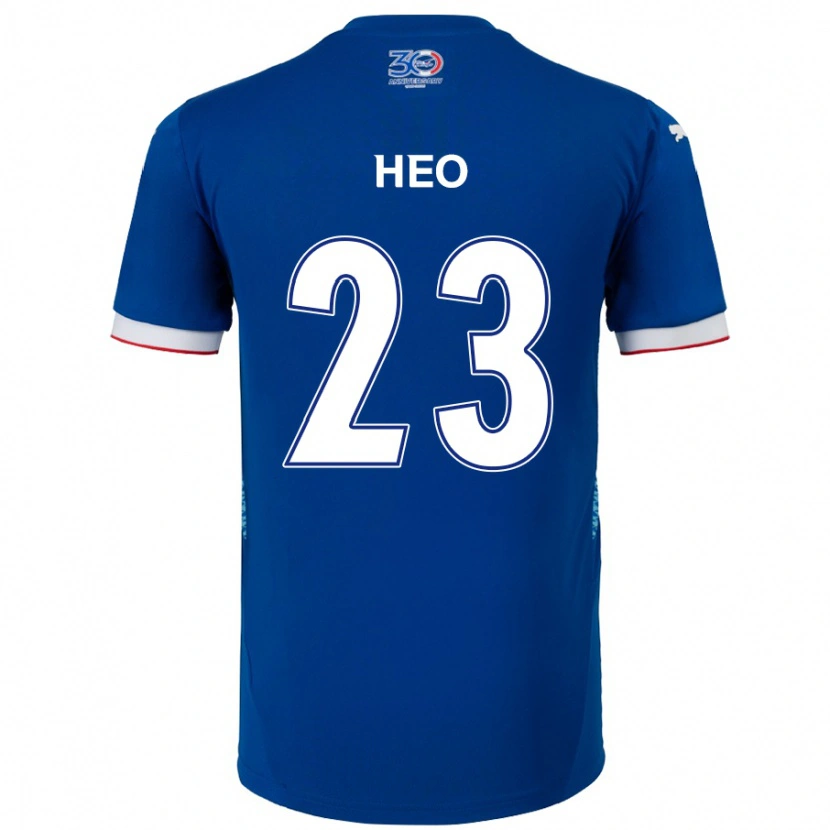 Danxen Kinder Hwan Heo #23 Königsblau Weiß Heimtrikot Trikot 2025/26 T-Shirt