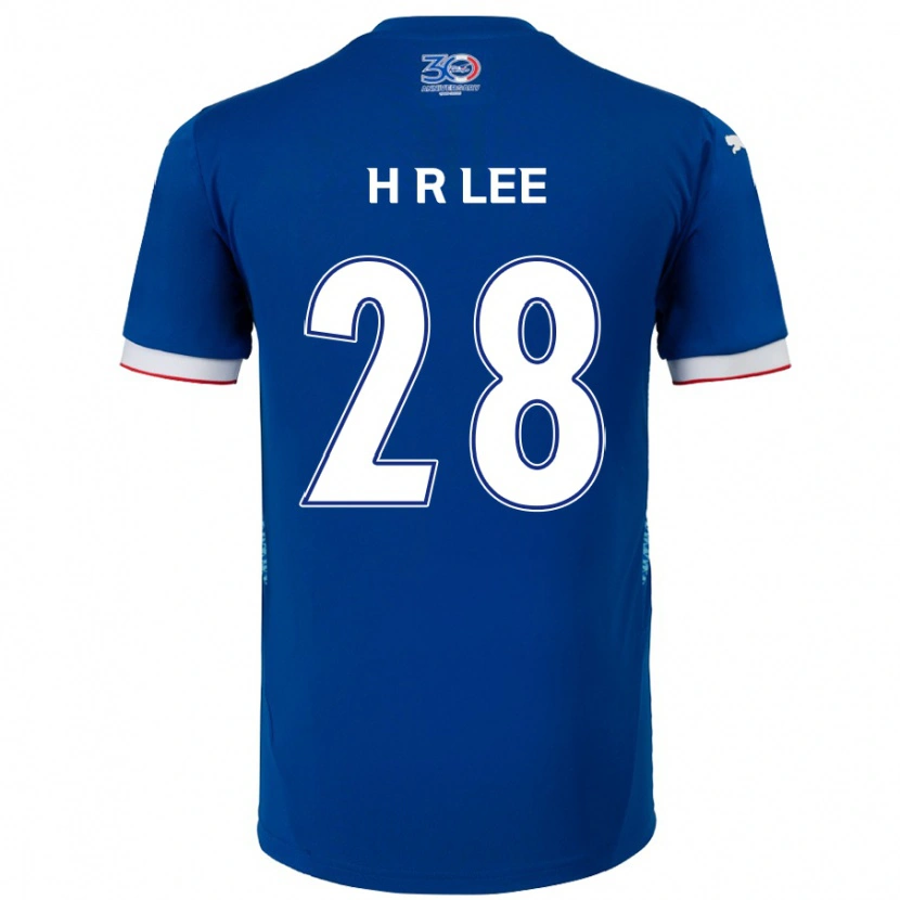 Danxen Kinder Heun-Ryoul Lee #28 Königsblau Weiß Heimtrikot Trikot 2025/26 T-Shirt