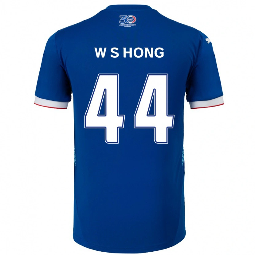 Danxen Kinder Sang-Won Hong #44 Königsblau Weiß Heimtrikot Trikot 2025/26 T-Shirt