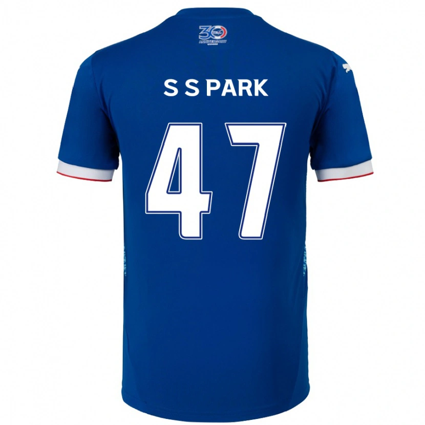 Danxen Kinder Seung-Soo Park #47 Königsblau Weiß Heimtrikot Trikot 2025/26 T-Shirt