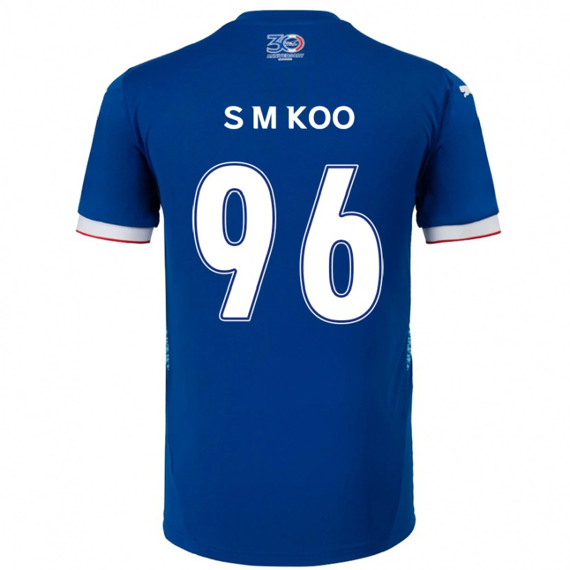Danxen Kinder Min-Seo Koo #96 Königsblau Weiß Heimtrikot Trikot 2025/26 T-Shirt