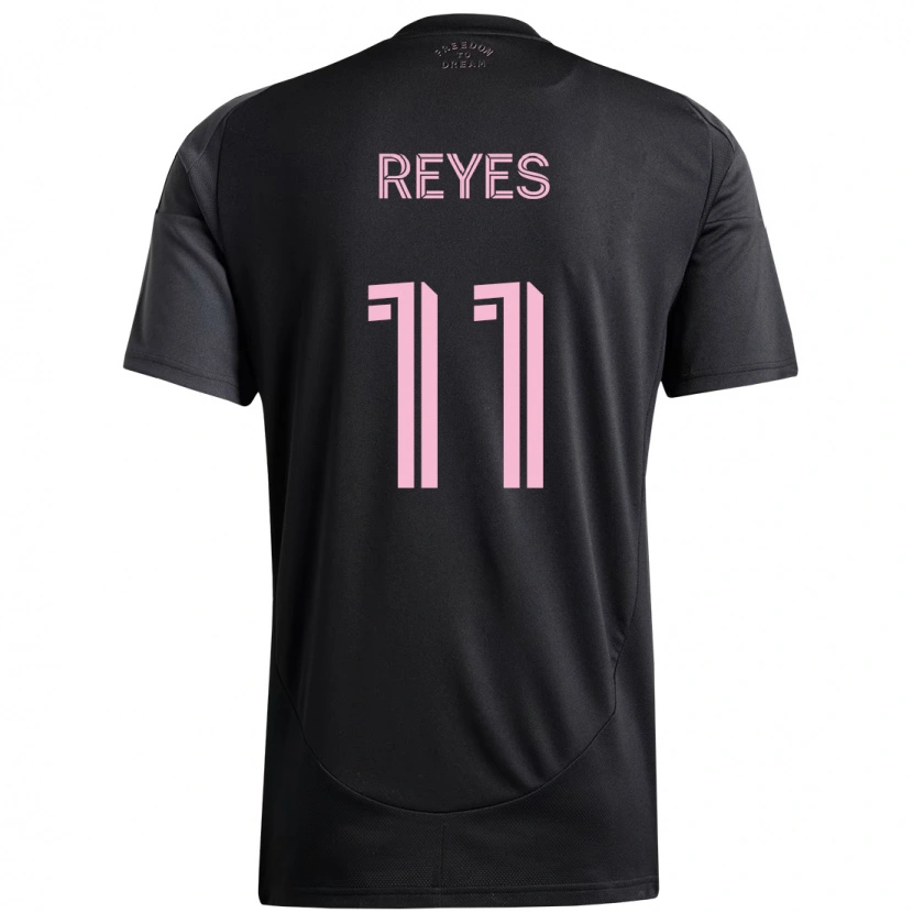 Danxen Kinder Dairon Reyes #11 Schwarz Rosa Auswärtstrikot Trikot 2025/26 T-Shirt
