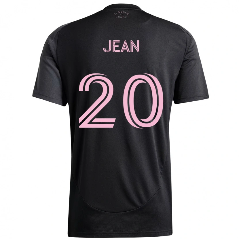 Danxen Kinder Corentin Jean #20 Schwarz Rosa Auswärtstrikot Trikot 2025/26 T-Shirt
