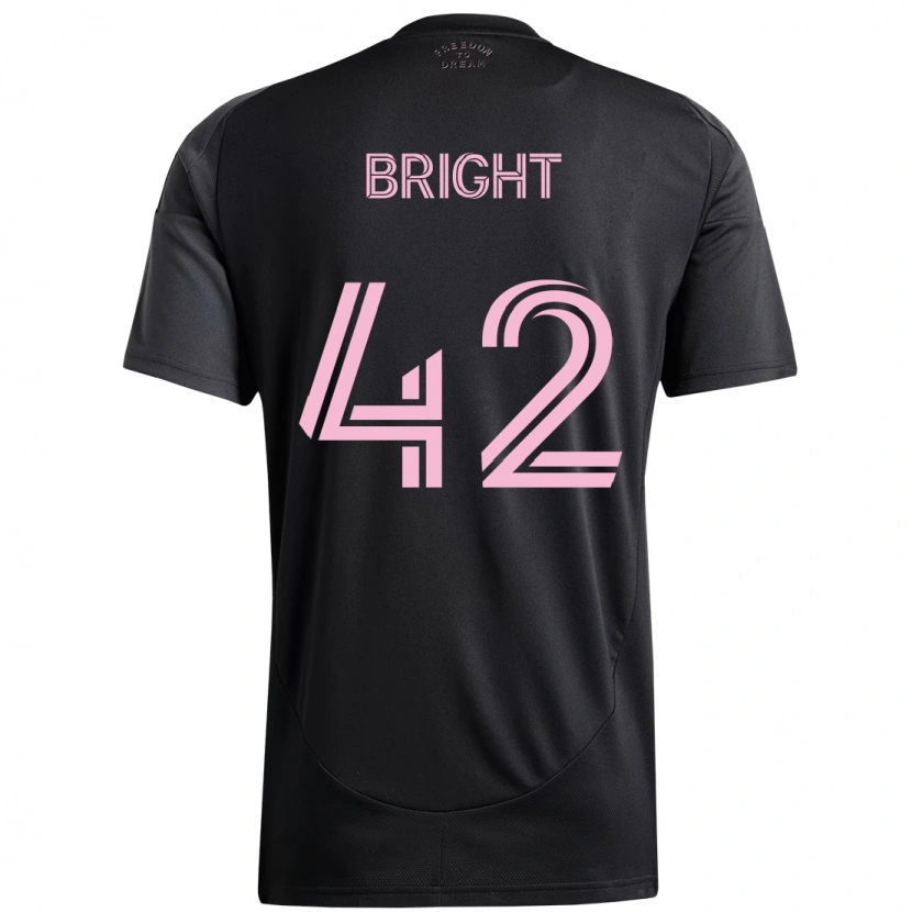 Danxen Kinder Yannick Bright #42 Schwarz Rosa Auswärtstrikot Trikot 2025/26 T-Shirt