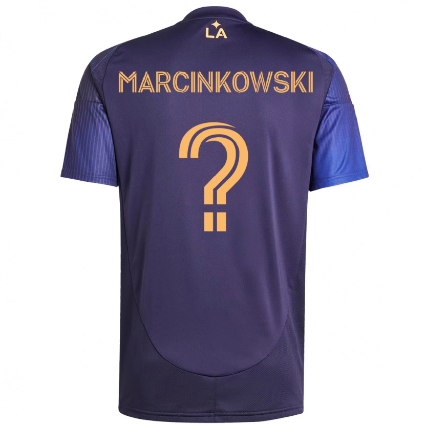 Danxen Kinder Jt Marcinkowski #0 Lila Blau Auswärtstrikot Trikot 2025/26 T-Shirt