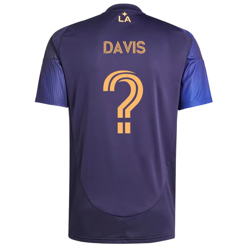 Danxen Kinder Sean Davis #0 Lila Blau Auswärtstrikot Trikot 2025/26 T-Shirt
