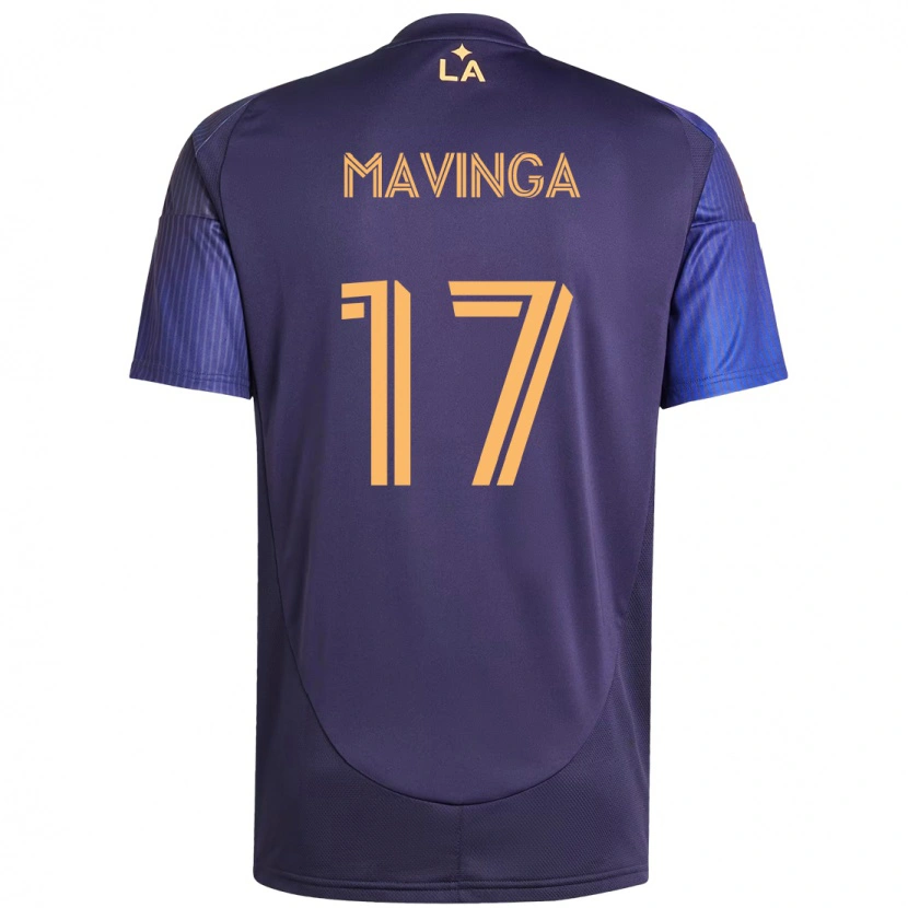 Danxen Kinder Chris Mavinga #17 Lila Blau Auswärtstrikot Trikot 2025/26 T-Shirt